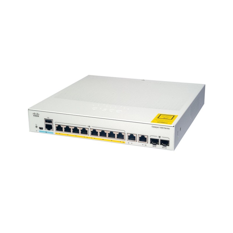 Catalyst 1000 8 porte GE - POE - PS esterno - 2x1G SFP