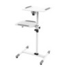 Projector cart white