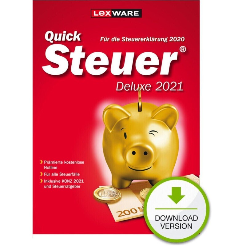 Download ESD Lexware Quicksteuer Deluxe 2021