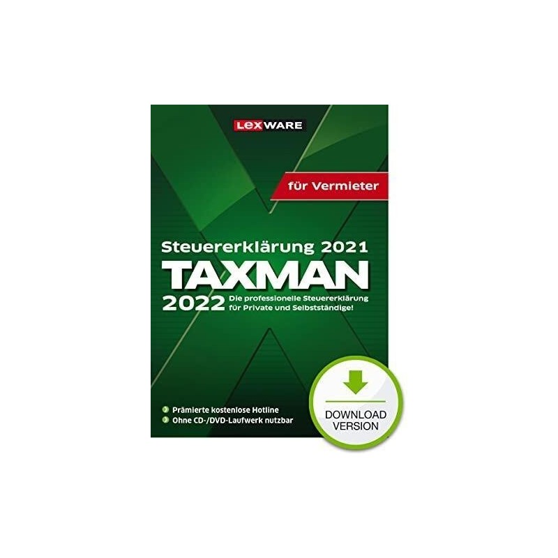 Lexware Taxman 2022 per il download ESD del proprietario