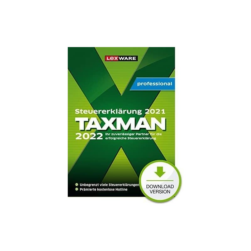 Lexware Taxman Professional 2022 3 licenze ESD Download