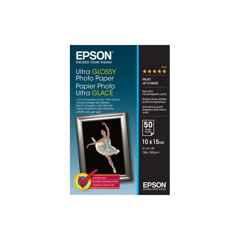 Epson Ultra Glossy Photo Paper - 10x15cm - 50 Fogli