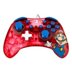 PDP Rock Candy: Mario Punch Rosso, Traslucido USB Gamepad Analogico/D