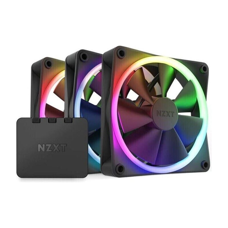 NZXT F120 RGB Core Geh&auml;usel&uuml;fter 120mm Schwarz 3er Pack