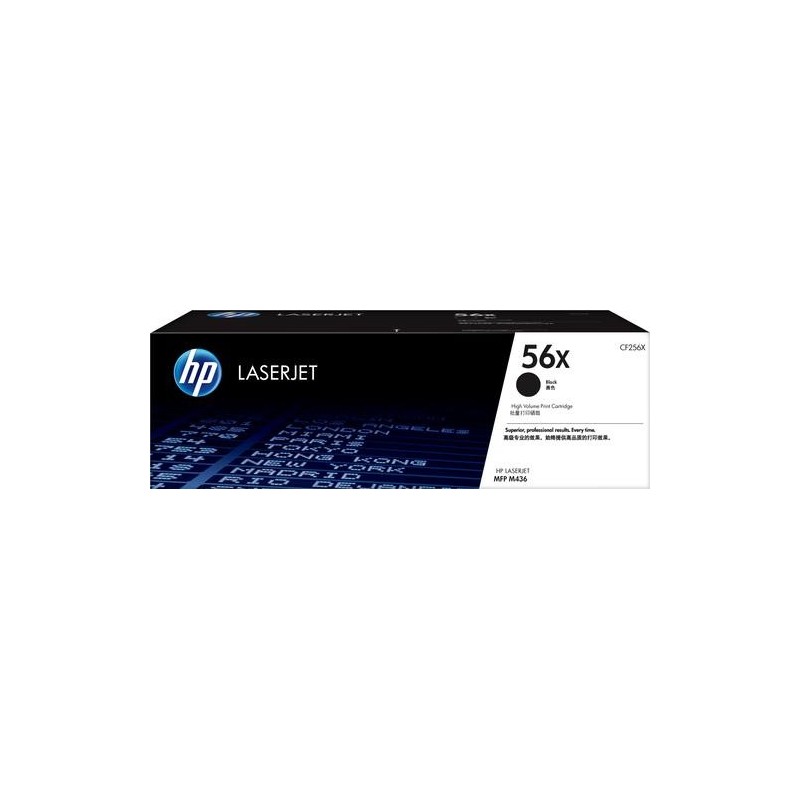 HP Cartuccia toner nero ad alta capacit&agrave; originale LaserJet 56X