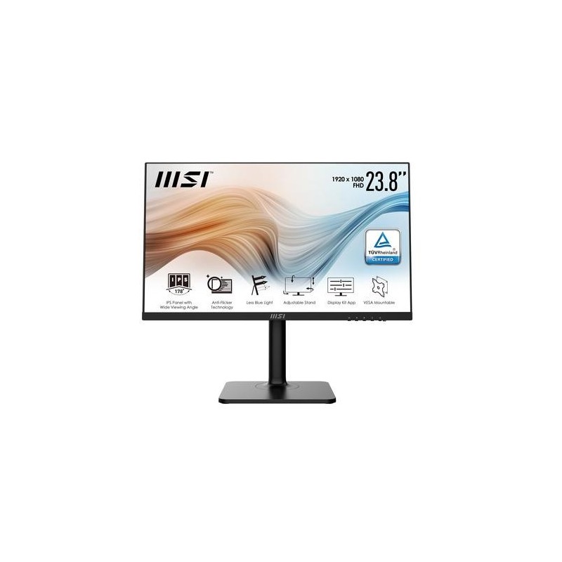 MSI Modern MD241P 60,5 cm (23.8&quot;) 1920 x 1080 Pixel Full HD LCD Nero