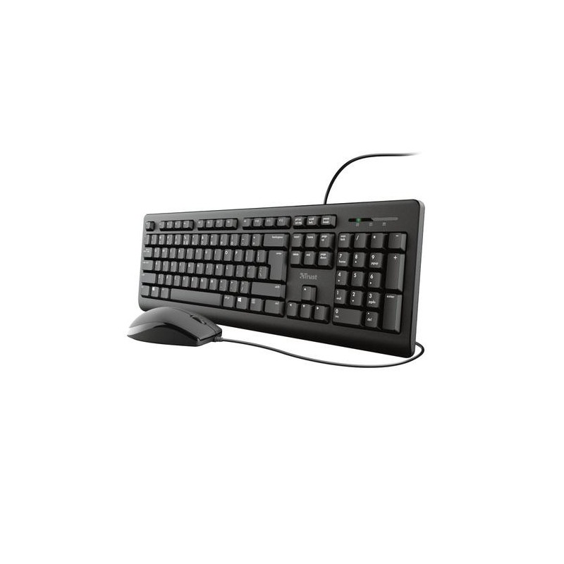 Trust TKM-250 tastiera Mouse incluso USB QWERTY Italiano Nero