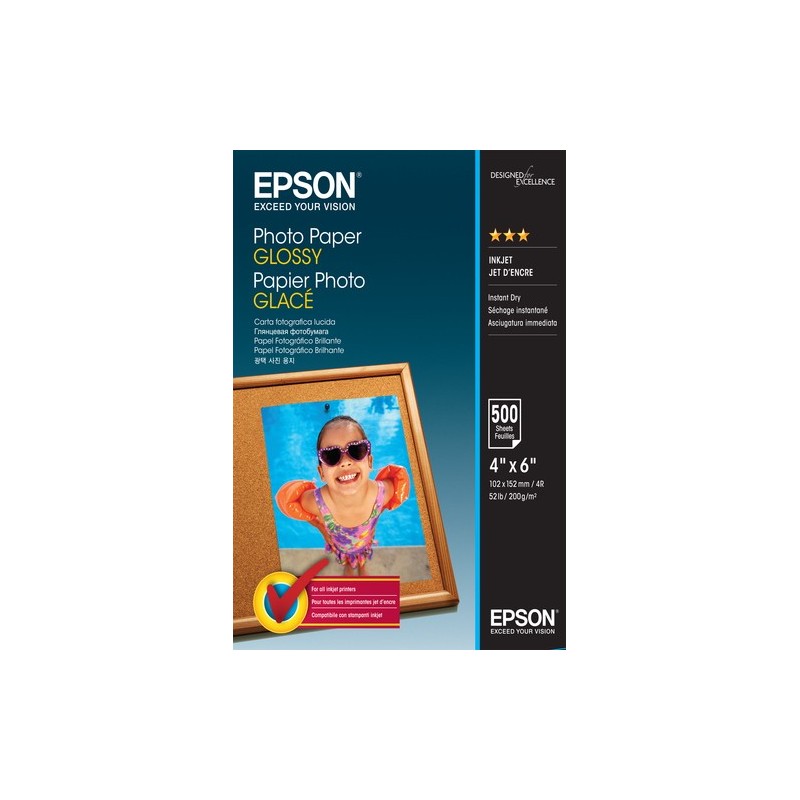 Epson Photo Paper Glossy - 10x15cm - 500 Fogli