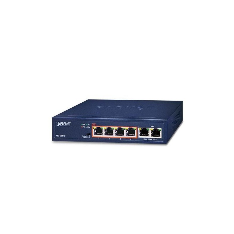 4-Port 10/100TX 8023at POE