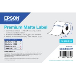 Epson Premium Matte Label - Continuous Roll 105mm x 35m