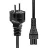 ProXtend Power Cord Schuko to C5 Black 1M 100pcs