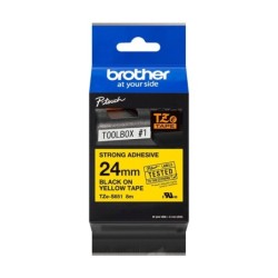 BROTHER TZES651 BK/YELLOW 24MM