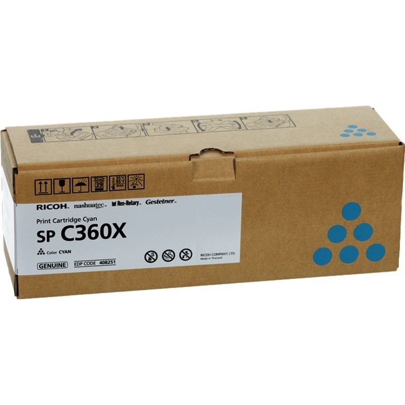 TONER CIANO PER SP C361SFNW 6 408251 000PAG