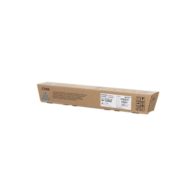 TONER CARTRIDGE RICOH CYANO 841931 MP-C2003C 55k