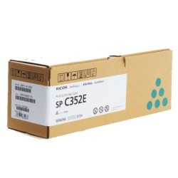 TONER CARTIRDGE RICOH CYANO 408216 SP-C352E 9k