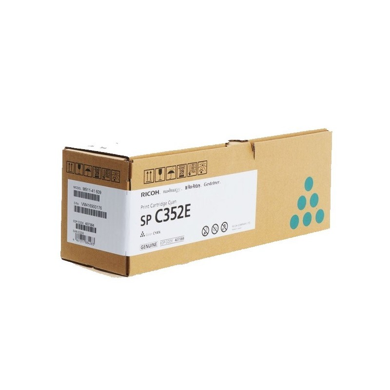 TONER CARTIRDGE RICOH CYANO 408216 SP-C352E 9k