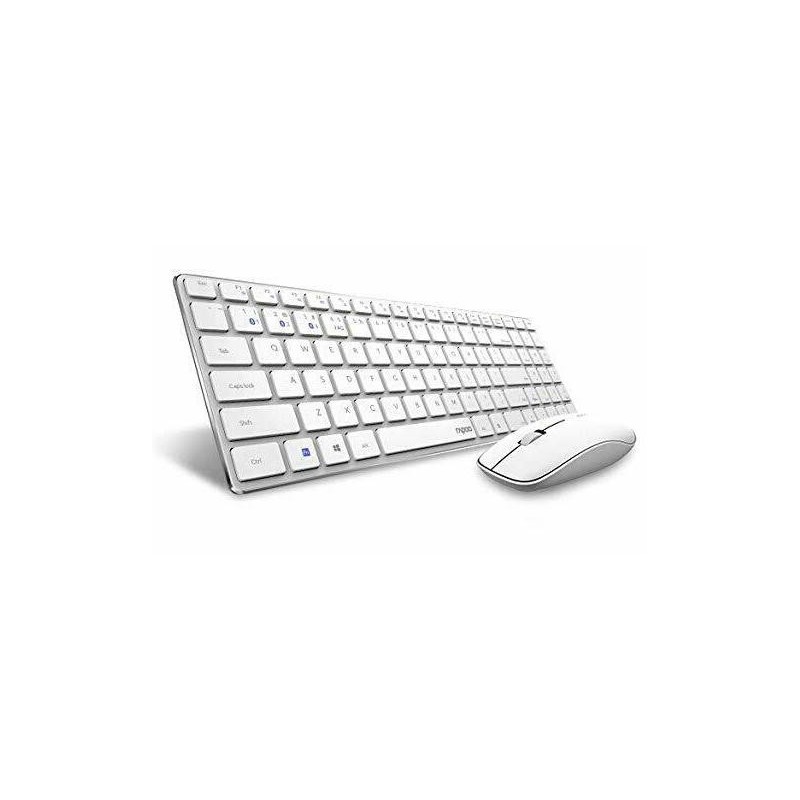 Rapoo 9300M tastiera Mouse incluso RF senza fili + Bluetooth QWERTZ T