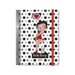 Dohe Betty Boop Agenda Anual - Dia Pagina - Cierre con Goma Elastica 