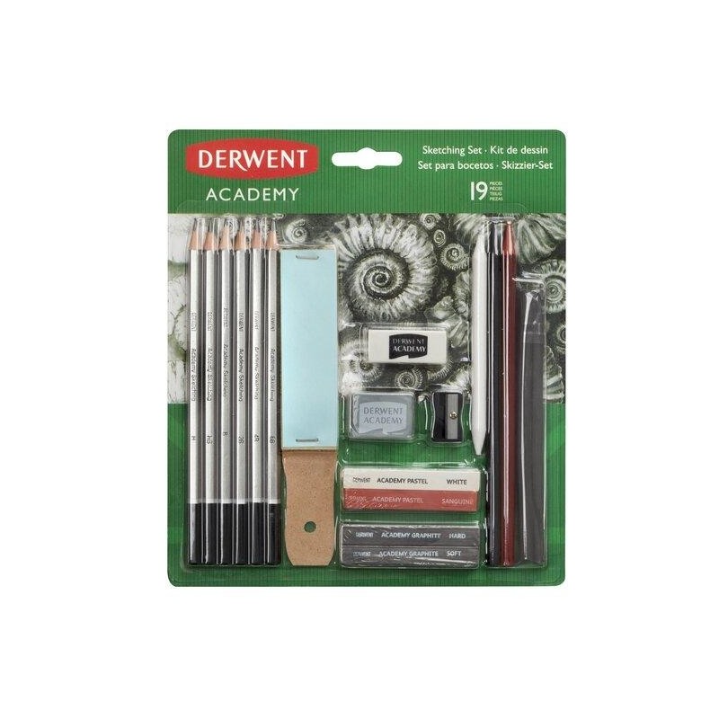 Derwent Academy Sketching Pack de 6 Lapices de Grafito de Durezas Sur