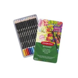 Derwent Academy Pack de 12 Lapices de Colores de Gran Calidad - Trans