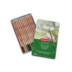 Derwent Academy Pack de 12 Lapices Acuarelables - Flexibilidad de la 