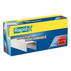 Rapid Super Strong Caja de 5000 Grapas 26/8+ - Hasta 50 Hojas - Alamb