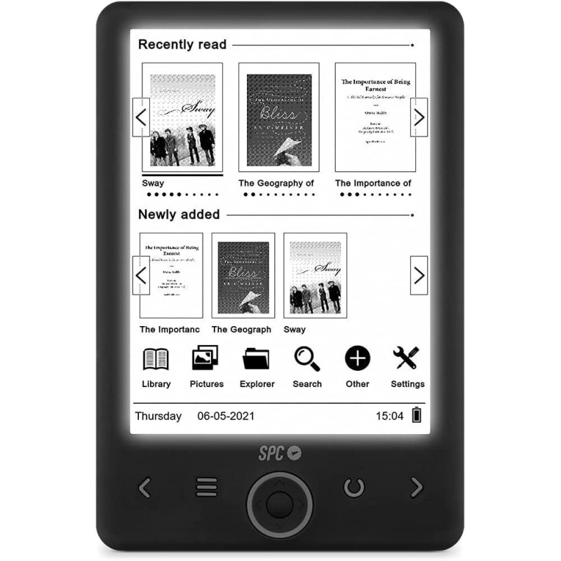 SPC Dickens Light 2 Ebook - Pantalla Retroiluminada 6&quot; - Almacenamien