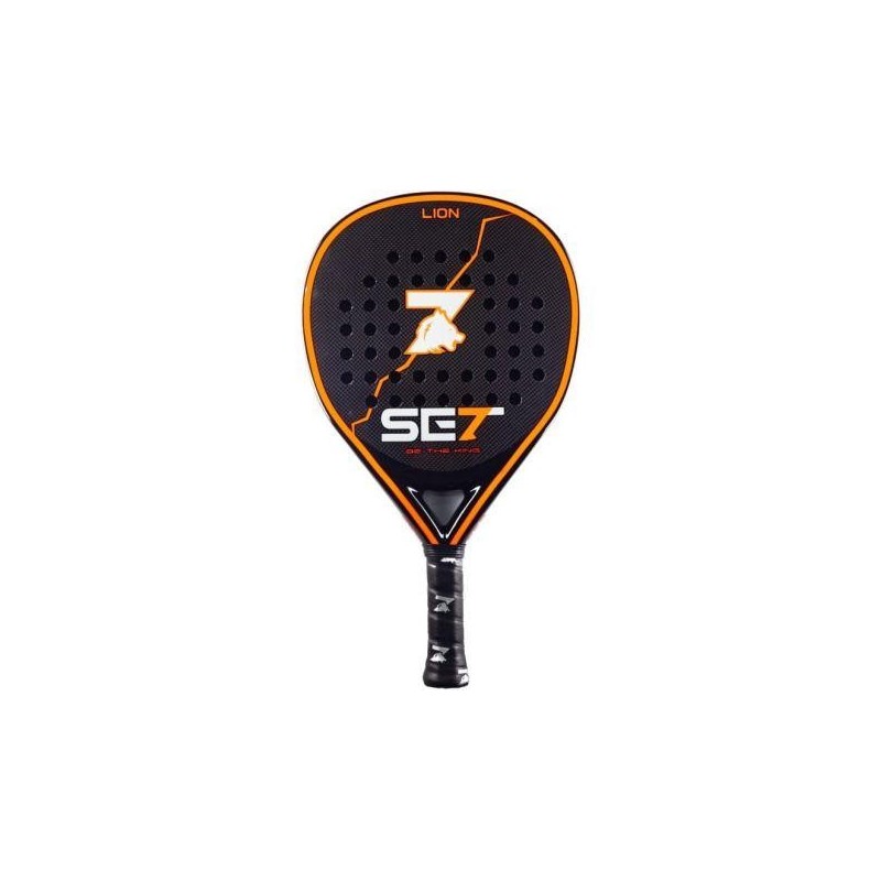 Set Lion Pala de Padel - Forma Lagrima - Marco 100% Carbono - Cara 10