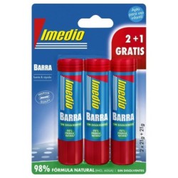 Imedio Pack de 3 Barras de Pegamento de 21grs - Sin Disolventes - Lav