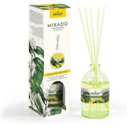 Prady Ambientador Mikado Dama de Noche - Frasco de Cristal 100ml y Va