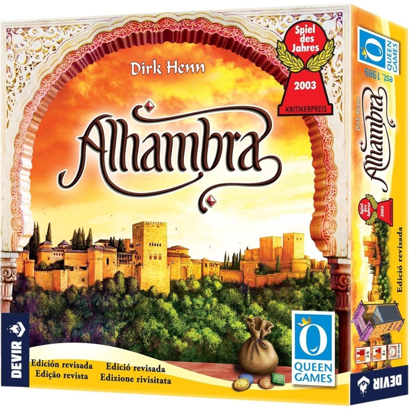 Alhambra Ed. 2020 Juego de Tablero - Tematica Historia/Mediaval - De 