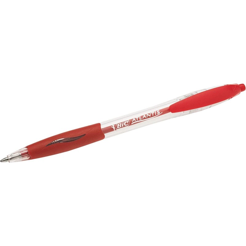 Bic Atlantis Classic Boligrafo Retractil - Punta de 1mm - Cuerpo Tran