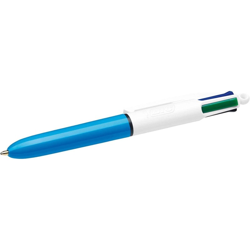 Bic 4 Colours Mini Boligrafo de Bola Retractil - Punta Media de 1mm -