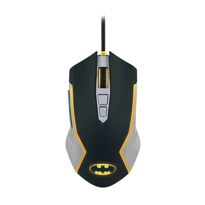 FR-TEC Batman Raton USB hasta 8000dpi - Iluminacion LED Amarillo - Pl