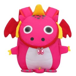 Dohe Mochila Infantil Modelo Dragon Rosa - Compartimento con Cierre d