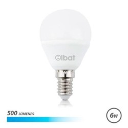 Elbat Bombilla LED G45 6W 500LM E14 Luz Fria - Ahorro de Energia - La