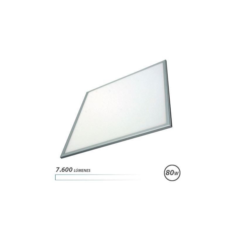 Elbat Panel LED 60x60 80W 7600LM - Luz Blanca - Alto Brillo - Ahorro 