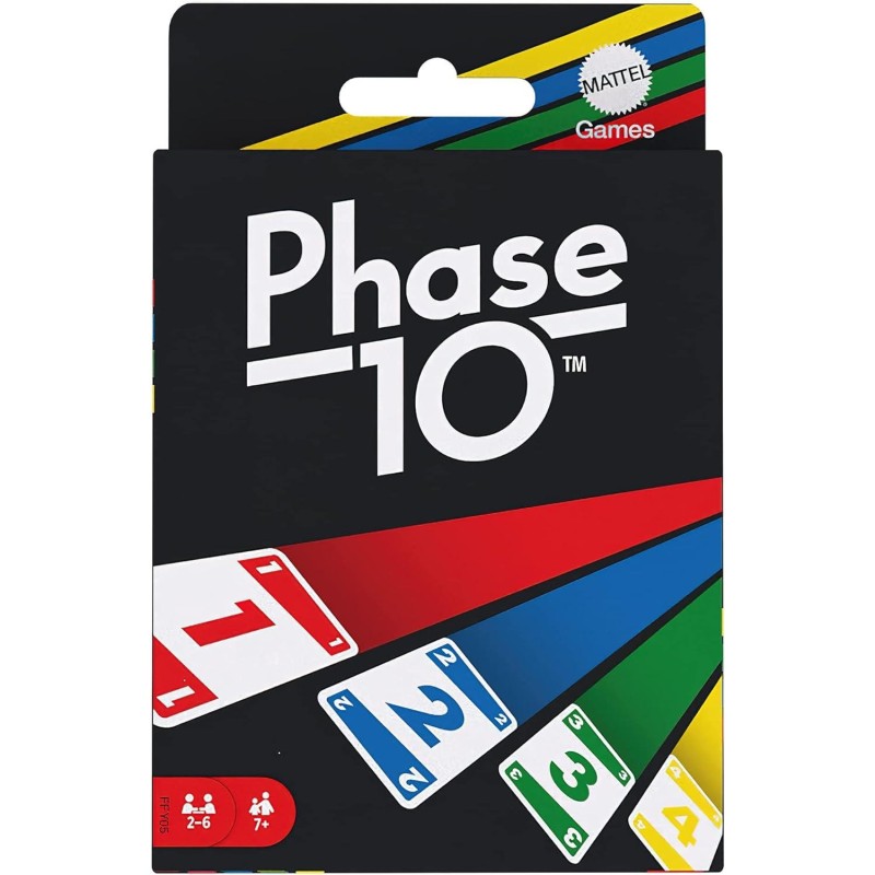 Phase 10 Juego de Cartas - De 2 a 4 Jugadores - A partir de 7 A&ntilde;os -