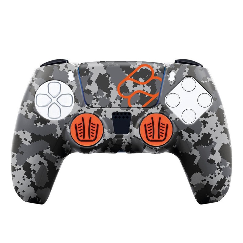 FR-TEC Funda de Silicona + Grips PS5 Custom Kit Camo Digital Black - 