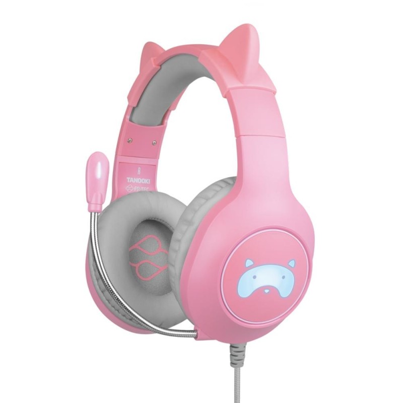 FR-TEC Auriculares Gaming Tanooki - Auriculares Gaming con Luz LED - 