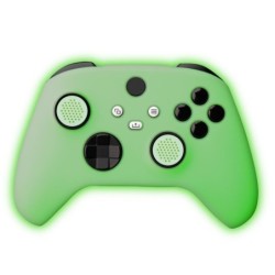 FR-TEC Funda de Silicona Xbox Glow in The Dark - Grips Incluidos - Br