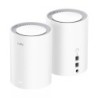 Cudy M1800 Pack de 2 Sistemas WiFi 6 Mesh AX1800 Dual Band - 1201Mbps