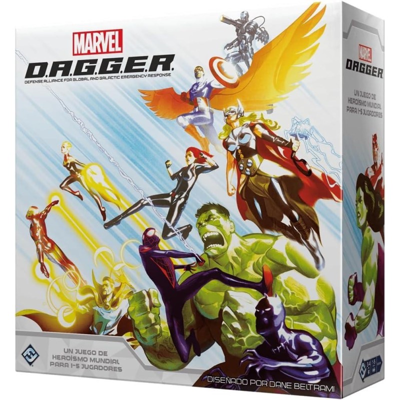 Marvel D.A.G.G.E.R Juego de Tablero - Tematica Super Heroes - De 1 a 