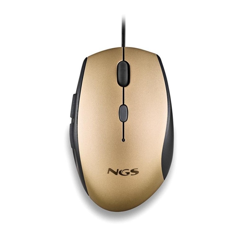 SOURIS FILAIRE NGS MOTH (NOIR/OR)