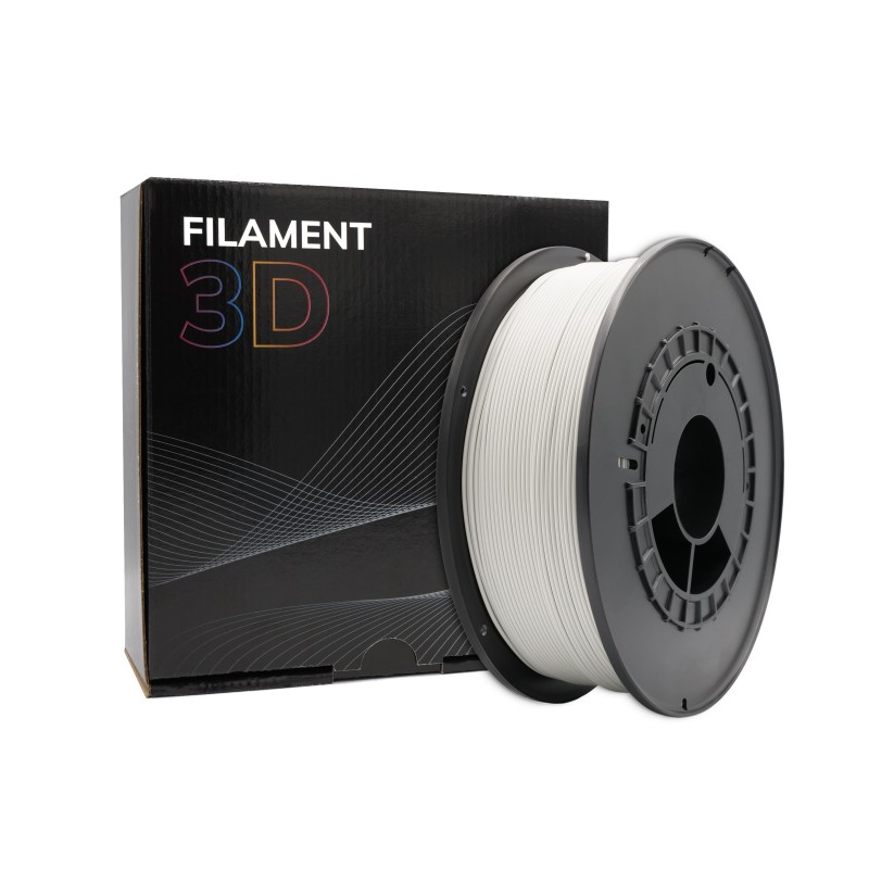 Filamento 3D PLA - Diametro 1.75mm - Bobina 1kg - Color Gris Claro