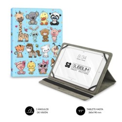 Subblim Trendy Case Funda Universal para Tablet - Dise&ntilde;o de Animales