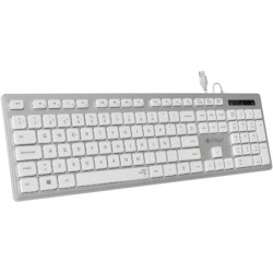 Subblim Teclado Ergo con Conexion por Cable USB Plug &amp; Play - Teclas 