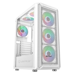 Unykach Armor 3Gen White Caja ATX, Micro ATX, ITX - Lateral de Vidrio