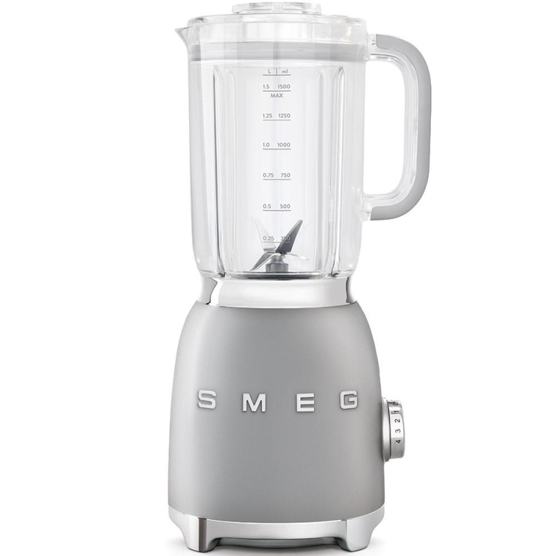 Smeg Standmixer 800W 50\&#039;s Style 1.5L Silber BLF01SVEU