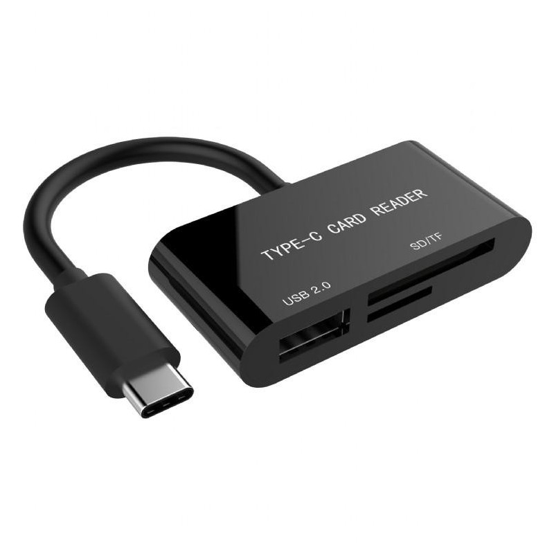 LETTORE MULTICARD UHB-CR3-02 ESTERNO USB TYPE-C